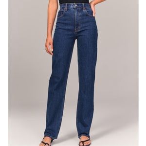 Abercrombie & fitch ultra high rise 90’s straight jean